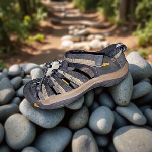 KEEN Newport H2 Bungee Water Sport Hiking Trail Fisherman Sandals Youth Kids 4
